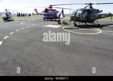 SquadronMauritius hélicoptère : Police Helicopter Squadron fête son 44e anniversaire Banque D'Images