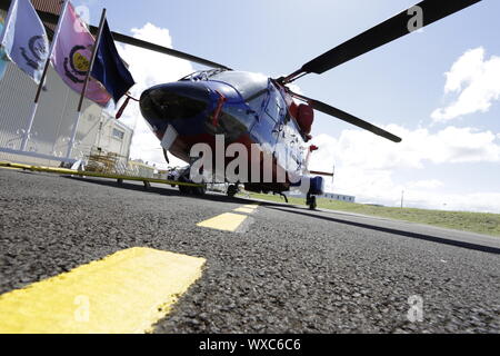 SquadronMauritius hélicoptère : Police Helicopter Squadron fête son 44e anniversaire Banque D'Images