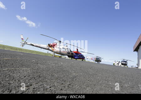 SquadronMauritius hélicoptère : Police Helicopter Squadron fête son 44e anniversaire Banque D'Images