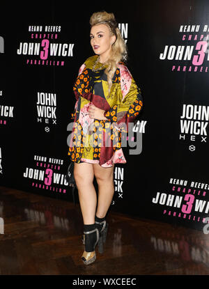 Londres, Royaume-Uni. 16 Sep, 2019. Tallia Storm assiste à la John Wick, Excommunicado à révolution dans Londres. Credit : SOPA/Alamy Images Limited Live News Banque D'Images