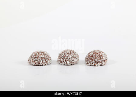 La noix de coco de bonbons au chocolat Banque D'Images