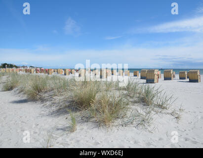 Plage de dahme à mer baltique,Schleswig-Holstein, Allemagne