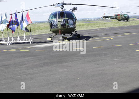 SquadronMauritius hélicoptère : Police Helicopter Squadron fête son 44e anniversaire Banque D'Images