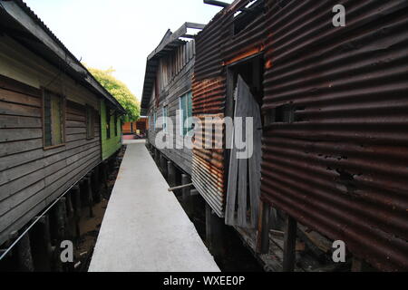 Voyageant à Belakang Padang, Penawar Rindu Island. Batam - Îles Riau Banque D'Images