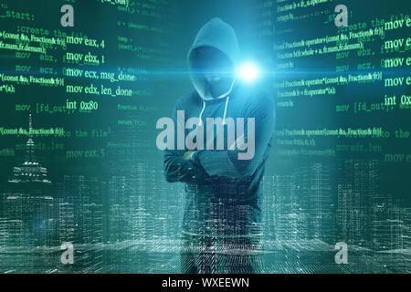 Hacker de la sécurité numérique concept Banque D'Images