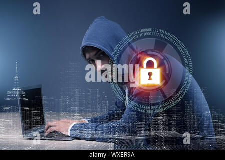 Hacker de la sécurité numérique concept Banque D'Images