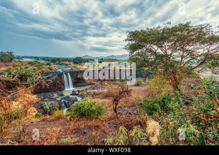 Chutes du Nil Bleu de Bahir Dar, Ethiopie Banque D'Images