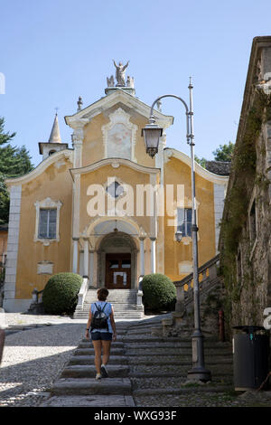 L'église San Rocco à Orta San Giulio, Orta, Novare, Piémont, Italie Banque D'Images