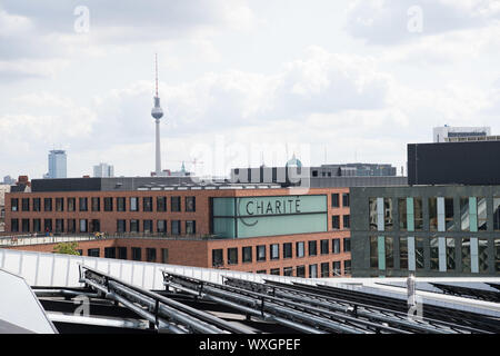 Berlin, Allemagne. 14Th Aug 2019. Vue depuis le toit de l'exposition, et de l'événement forum expérimental. Futurium Credit : Jörg Carstensen/dpa/Alamy Live News Banque D'Images