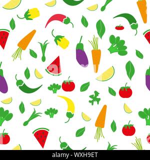 Fond transparent avec fruits, légumes, petits fruits eps10 Illustration de Vecteur