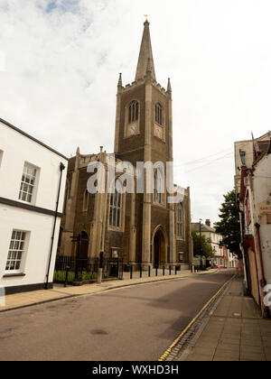 HARWICH, ESSEX, Royaume-Uni - 12 AOÛT 2018 : vue extérieure de l'église Saint-Nicolas dans Church Street Banque D'Images