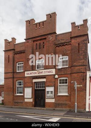 HARWICH, ESSEX, Royaume-Uni - 12 AOÛT 2018 : vue extérieure de l'édifice de la Citadelle de l'Armée du Salut dans la rue George Banque D'Images