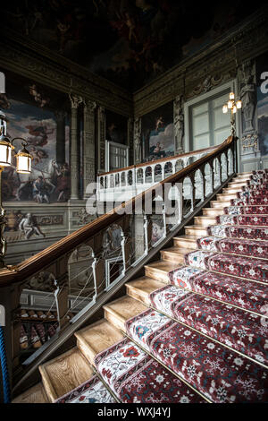 Petworth House, West Sussex, Angleterre, 17e siècle, maison classé Grade I, reconstruit en 1688 par Charles Seymour, 6 Duc de Somerset, England UK Banque D'Images