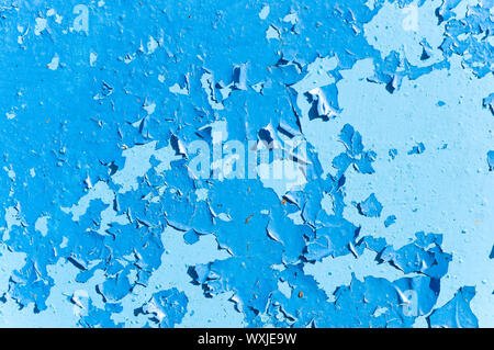 Peinture craquelée bleu aussi bon background Banque D'Images
