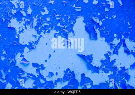 Peinture craquelée bleu aussi bon background Banque D'Images