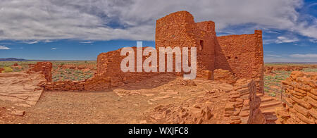 Wukoki Pueblo, Ruines Wupatki National Monument, Arizona, États-Unis Banque D'Images