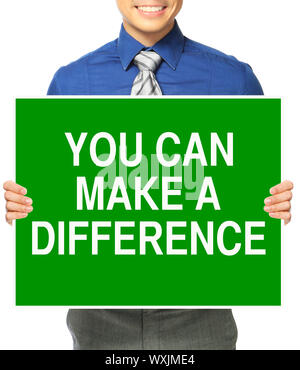 Vous pouvez faire une différence Banque D'Images