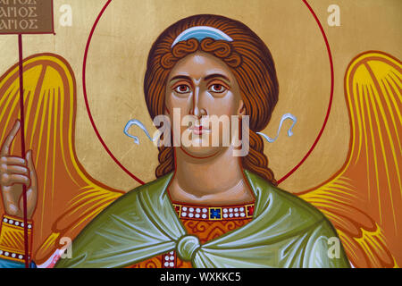 Icône de Saint Gabriel l'Archange. Couvent de la Sainte Trinité de Lomnica. Banque D'Images