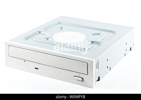 Une partie du matériel informatique - lecteur dvd-rom interne isolated on white Banque D'Images