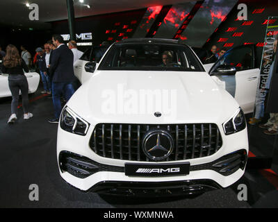 Le tuner allemand AMG affiche le Mercedes-AMG 4MATIC GLE 53 + crossover coupé au SUV 2019 Internationale Automobil-Ausstellung (AAI). (Photo de Michael Debets / Pacific Press) Banque D'Images