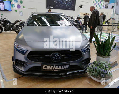 Un Carlsson A-Klasse W177 à partir de la voiture allemand Carlsson est affiché à l'accordeur le stand de l'état allemand de la Sarre au 2019 Internationale Automobil-Ausstellung (AAI). (Photo de Michael Debets / Pacific Press) Banque D'Images