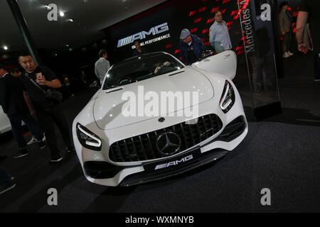 Le tuner allemand AMG Mercedes-AMG affiche la voiture de sport GT S 2019 à l'Internationale Automobil-Ausstellung (AAI). (Photo de Michael Debets / Pacific Press) Banque D'Images