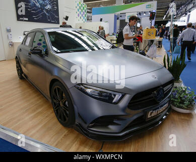 Francfort, Allemagne. Sep 12, 2019. Un Carlsson A-Klasse W177 à partir de la voiture allemand Carlsson est affiché à l'accordeur le stand de l'état allemand de la Sarre au 2019 Internationale Automobil-Ausstellung (AAI). (Photo de Michael Debets/Pacific Press) Credit : Pacific Press Agency/Alamy Live News Banque D'Images