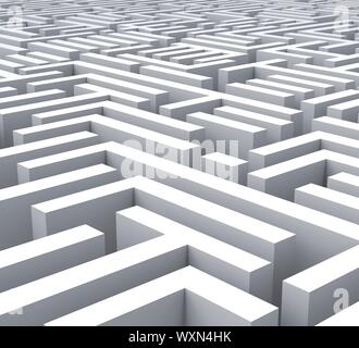 Montre labyrinthe déroutant ou la complexité du problème de confusion Banque D'Images