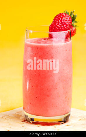 Smoothie aux fraises Banque D'Images