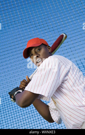 Au cours de la pratique de la pâte de base-ball Banque D'Images