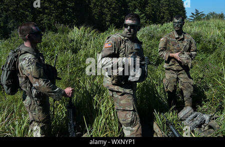 Yamato au Japon. Sep 17, 2019. Les membres de l'armée américaine participent à l'entraînement au tir de l'exercice conjoint de l'écran 'ORIENT' 2019 à Kumamoto, Japon le Mardi, Septembre 17, 2019. Photo par Keizo Mori/UPI UPI : Crédit/Alamy Live News Banque D'Images