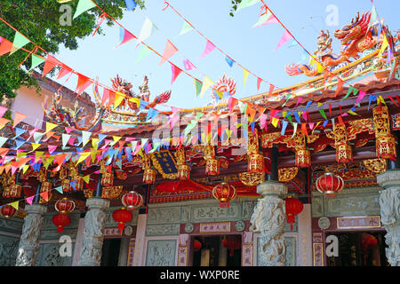 Shanghai, Chine - 15 JUIN 2019- Vue de la Mazu temple dédié à la déesse des marins en Xunpu Village, Quanzhou, province du Fujian, Chine. Banque D'Images