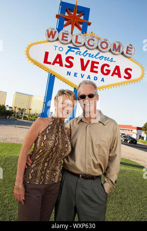 Couple en vacances à Las Vegas Banque D'Images