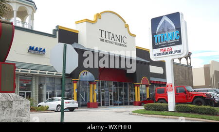 L'expérience du Titanic , International Drive, Orlando, Floride Banque D'Images