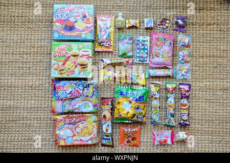 japanese candy assortment by kraciepopincookin imorted Stock Photo