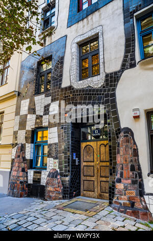 Kunst Haus Wien - Musée Hundertwasser, Vienne, Autriche. Banque D'Images