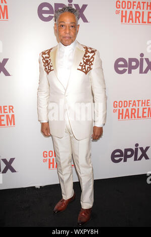 Giancarlo Esposito assiste au parrain de Harlem le dépistage à l'Apollo Theatre de New York. Banque D'Images