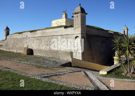 Le Fort de Santa Luzia, murs et remparts, situé dans l'Alentejo, Elvas, Portugal Banque D'Images