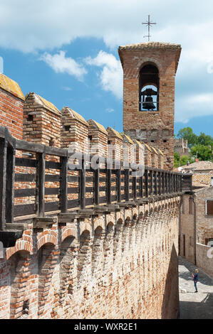 Gradara, Province de Pesaro e Urbino, Marche, Italie Banque D'Images