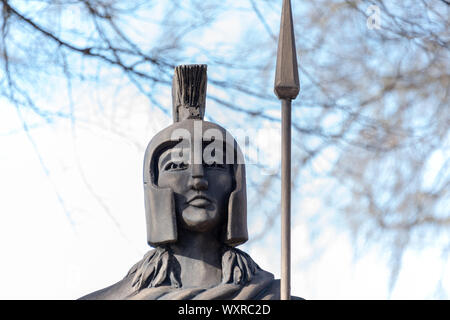 Spartanburg, USA - 25 Février 2019 : Avis d'un Spartacus figure dans Spartanburg, États-Unis. Banque D'Images