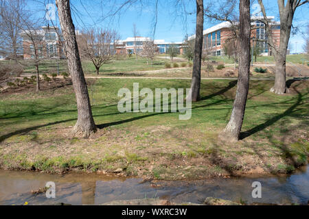 Spartanburg, USA - 25 Février 2019 : vue sur le campus à Spartanburg, États-Unis. Banque D'Images