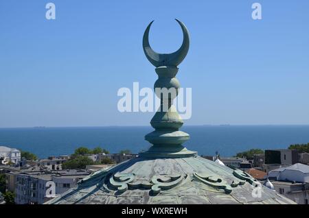 Constanta (Tomis) am Schwarzen Meer, Dobrudscha, Rumänien : Blick vom Minarett Der König Carol Moschee Banque D'Images