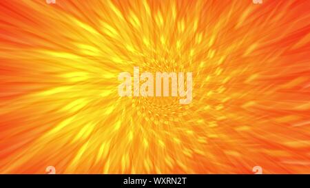 Résumé fond avec des rayons de lumière rouge et jaune. 3d illustration. Banque D'Images