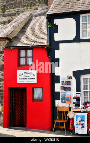 La plus petite maison en Grande-Bretagne, également connu sous le nom de Quay House. Banque D'Images