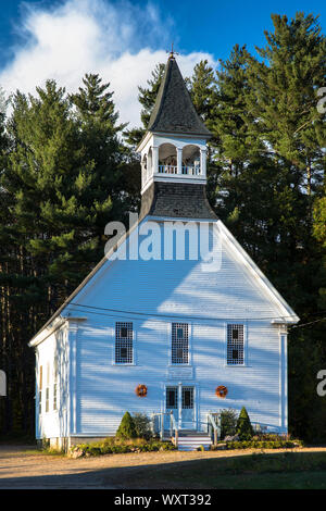 L'architecture en bois traditionnelle en bois Glen Community Baptist Church dans Bartlett, New Hampshire, USA Banque D'Images