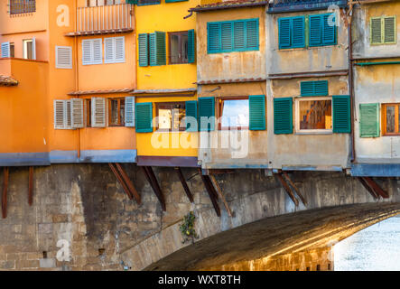 Scenic belle Ponte Vecchio à Florence centre historique de la ville Banque D'Images