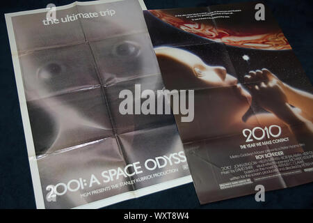 Affiches de la Classic 2001 UN Soace Odyssey 1968, suite 2010 et l'année 1984 Nous contacter. Banque D'Images