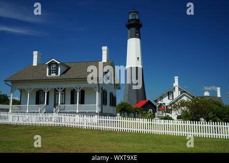 Phare ET MUSÉE DE TYBEE ISLAND Banque D'Images