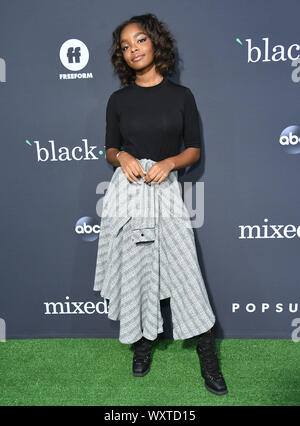 17 septembre 2019, Hollywood, Californie, États-Unis : 17 septembre 2019 - Hollywood, Californie - Marsai Martin. Popoivre mixte ''embrassez votre ish'' première de Los Angeles aux studios Goya. Crédit photo : Birdie Thompson/AdMedia Banque D'Images