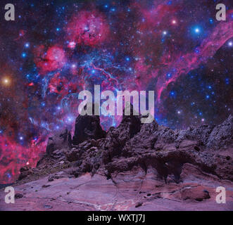 D'autres planètes. Des Mondes inconnus .Cette image elements fournis par la NASA Banque D'Images